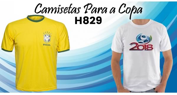 H829 Camisetas Para a Copa