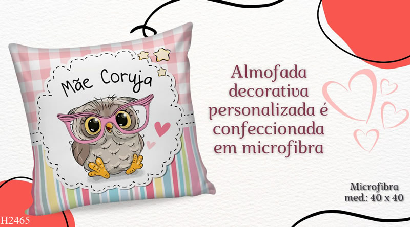 Almofada decorativa personalizada H2465