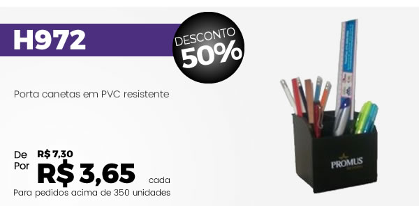 H972 Porta canetas em PVC resistente