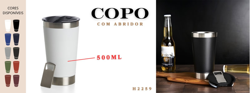 Copo com Abridor Personalizado H2259