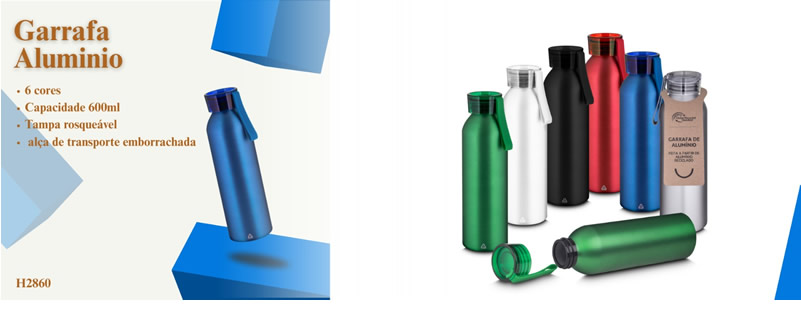 Garrafa de aluminio Personalizada H2860