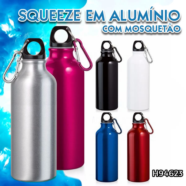 Squeeze em Aluminio com Mosquetão H94623 Squeeze em Aluminio com Mosquetão H94623