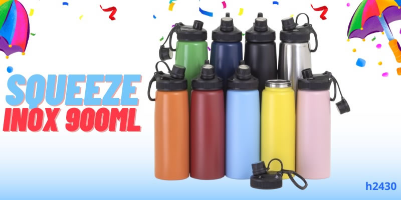 Squeeze Personalizado em Inox 900ml H2430