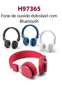 H97365 - Fone de ouvido dobrável com Bluetooth
