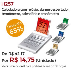 H257 - Calculadora com Relógio