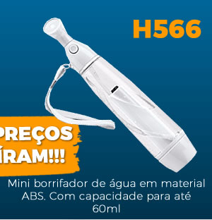 H566 Mini borrifador de água em material ABS. Com capacidade para até 60ml