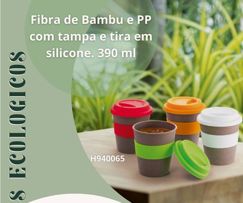 Copos ecológicos em Fibra de Bambu H940065