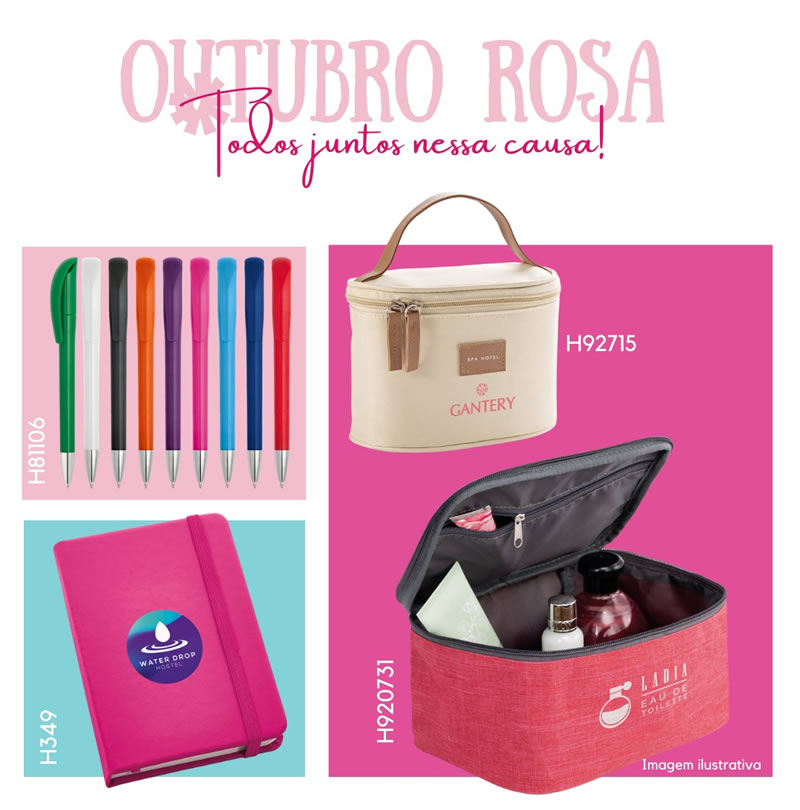 brindes para outubro rosa