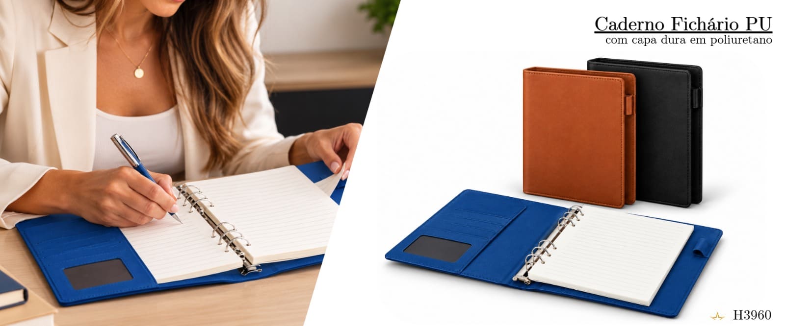 Caderno Fichário PU - H3960