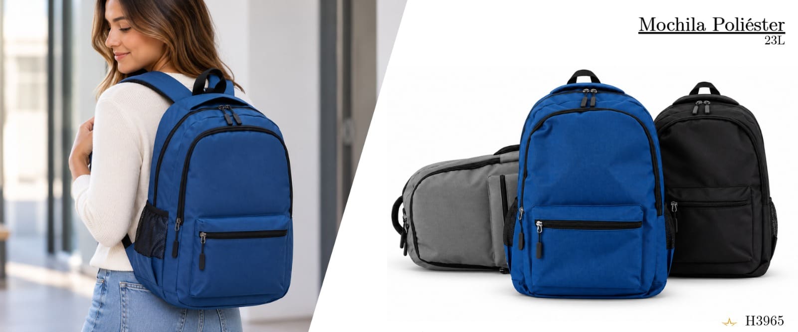 Mochila Poliéster 23L Personalizada - H3965