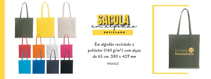 Sacola em Algodão Personalizada H920323