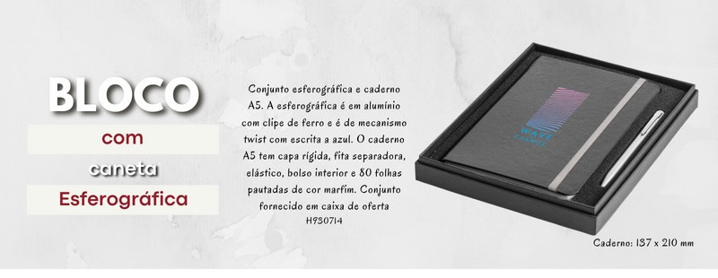 Bloco de Anotações com Caneta H930714