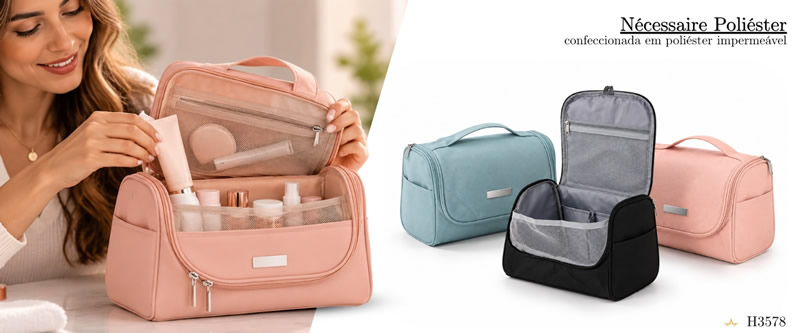 Nécessaire Poliéster Personalizada - H3578