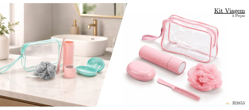 Kit Viagem 4 Peças Personalizado - H3853