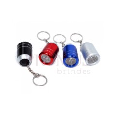 Chaveiro Mini Lanterna com leds em alumínio Personalizado para Brindes H676