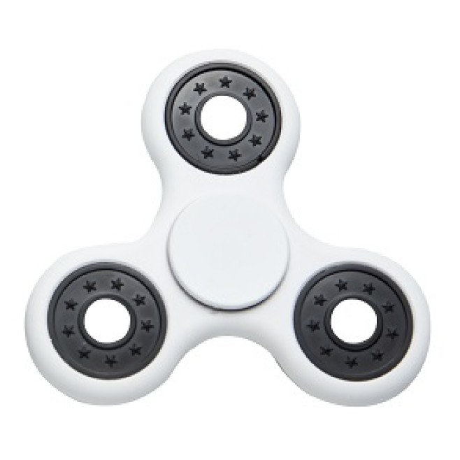 Fidget hand spinner emborrachado rolamento anti stress três pontas H1184