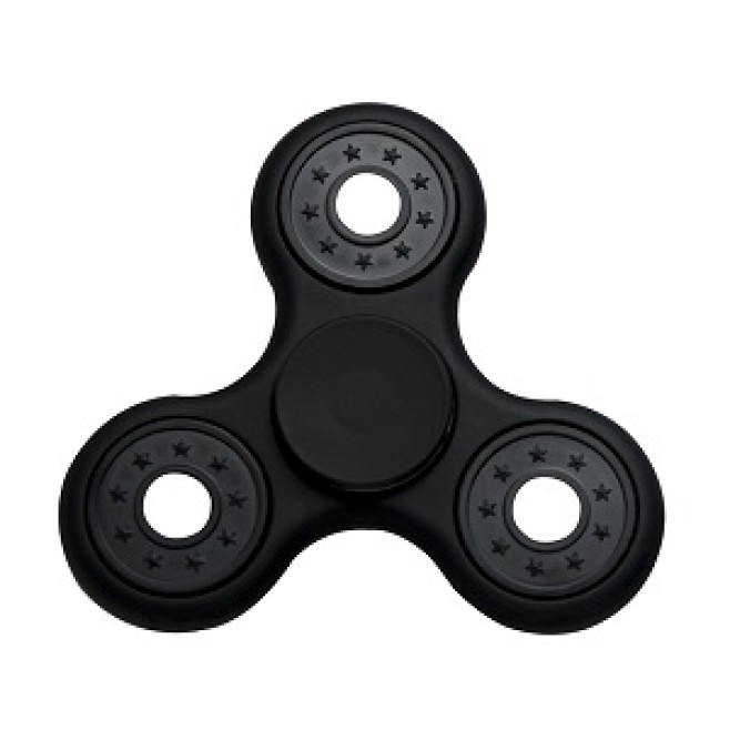 Fidget hand spinner emborrachado rolamento anti stress três pontas H1184