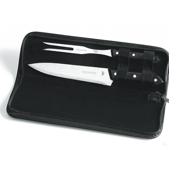 Kit Estojo com faca e garfo em aço inox Personalizado para Brindes H419