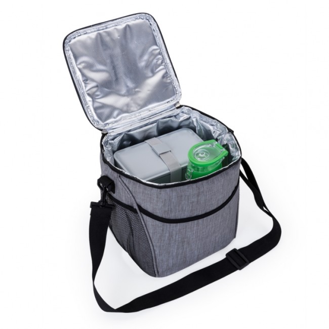 Bolsa térmica 12 litros de material poliéster com detalhes em nylon Personalizado para Brindes H1201