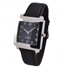 Relógio com pulseira em couro sintético Personalizado para Brindes H1281