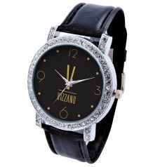 Relógio com pulseira em couro sintético Personalizado para Brindes H1282