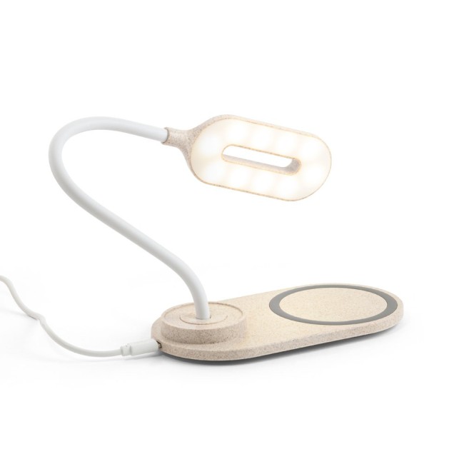 Luminária de mesa com carregador wireless Personalizada H580517