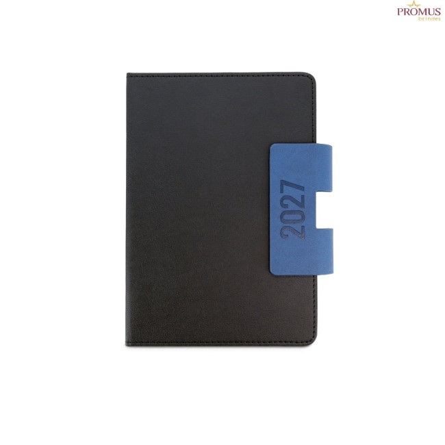 Agenda A5 Personalizada Capa Dura em PU com Caneta e Fecho Magnético