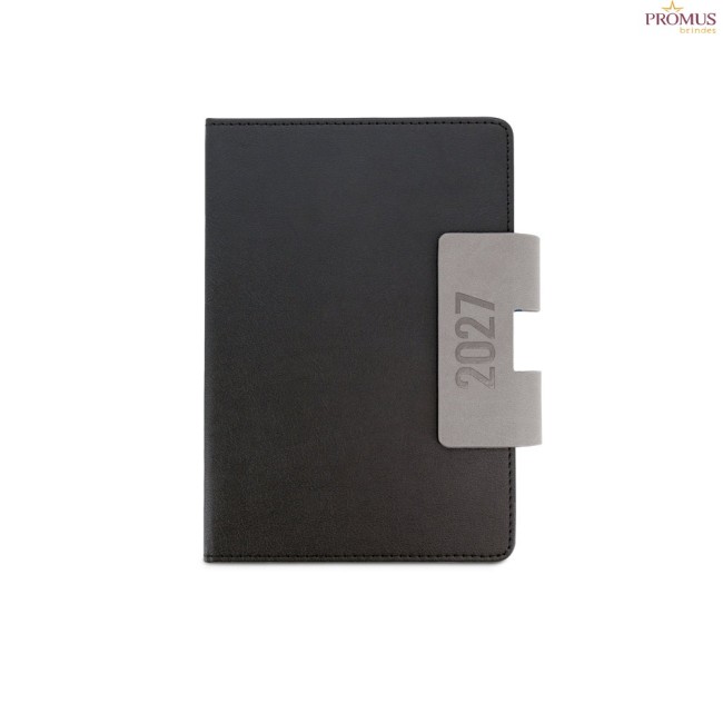 Agenda A5 Personalizada Capa Dura em PU com Caneta e Fecho Magnético