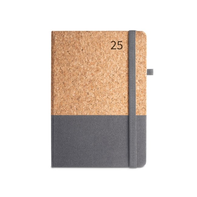 Agenda em cortiça e linho para Brinde Personalizado H660199