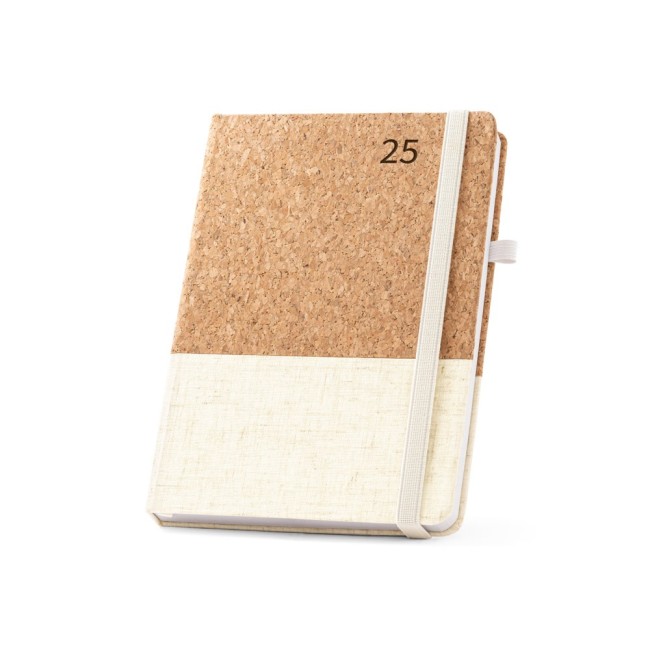 Agenda em cortiça e linho para Brinde Personalizado H660199