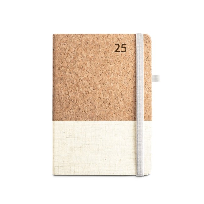 Agenda em cortiça e linho para Brinde Personalizado H660199
