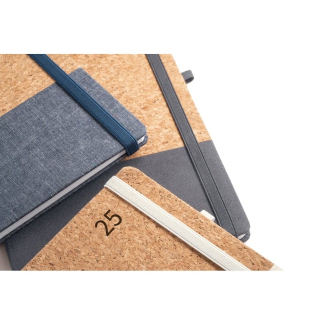 Agenda em cortiça e linho para Brinde Personalizado H660199