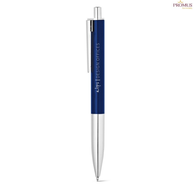 Caneta Esferográfica em alumínio com escrita em preto Personalizada H910333