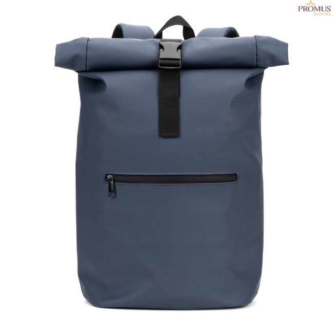 Mochila Roll Top Personalizada em PU com Bolso para Notebook 16" H920534