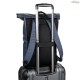 Mochila Roll Top Personalizada em PU com Bolso para Notebook 16" H920534