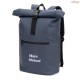 Mochila Roll Top Personalizada em PU com Bolso para Notebook 16" H920534