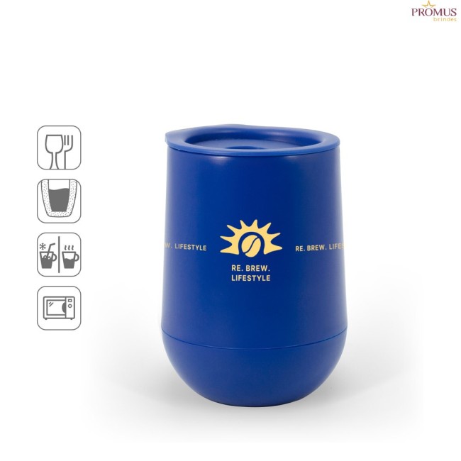 Copo Térmico de Viagem Personalizado 420ml com Parede Dupla H940385