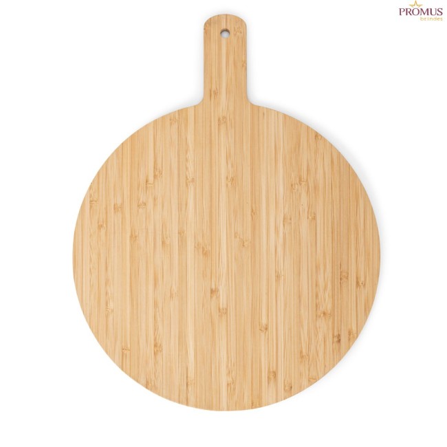 Tábua de Servir Personalizada em Bambu Redonda para Pizza – H940393