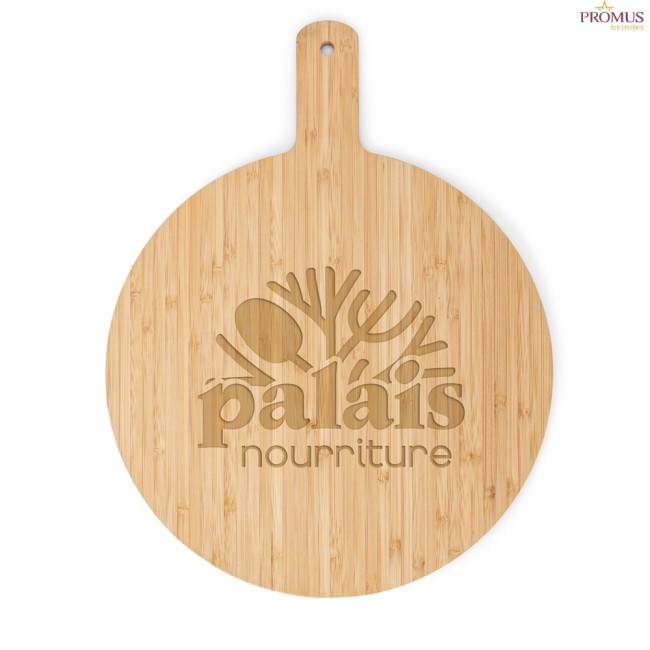 Tábua de Servir Personalizada em Bambu Redonda para Pizza – H940393