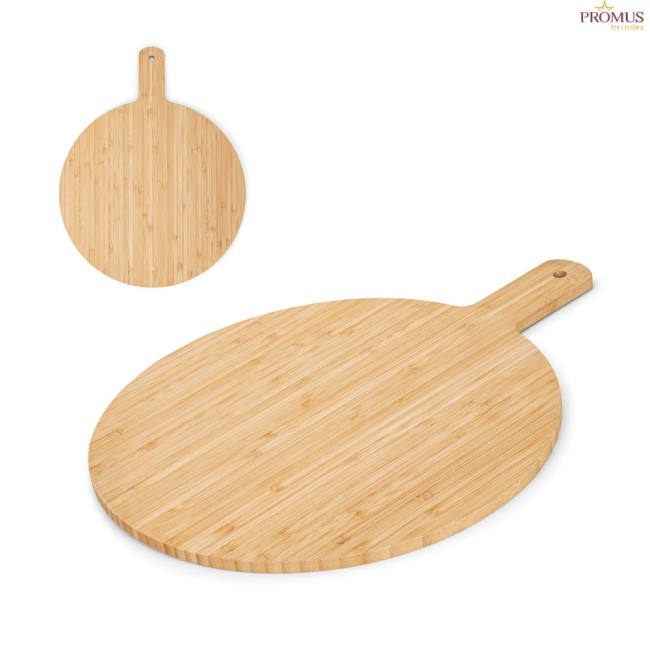 Tábua de Servir Personalizada em Bambu Redonda para Pizza – H940393