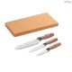Conjunto de 3 Facas de Cozinha Personalizadas Aço Inox H940395