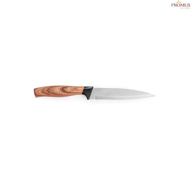 Conjunto de 3 Facas de Cozinha Personalizadas Aço Inox H940395