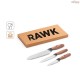 Conjunto de 3 Facas de Cozinha Personalizadas Aço Inox H940395