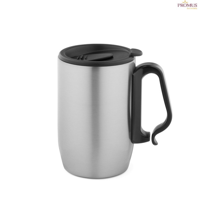 Caneca Térmica de Viagem Personalizada 400ml Aço Inox H940434