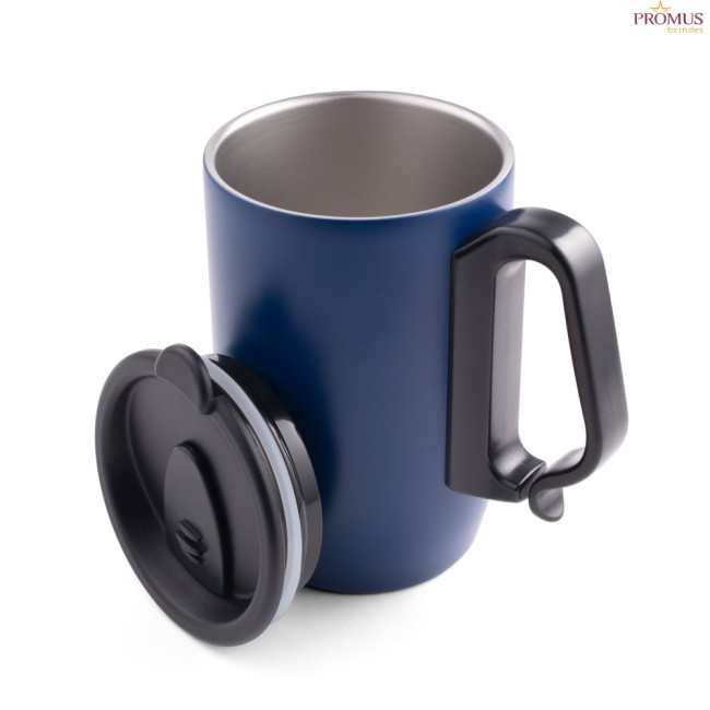 Caneca Térmica de Viagem Personalizada 400ml Aço Inox H940434