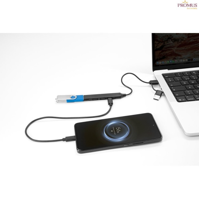 Hub USB Multifuncional Personalizado rPET/rAL H970221