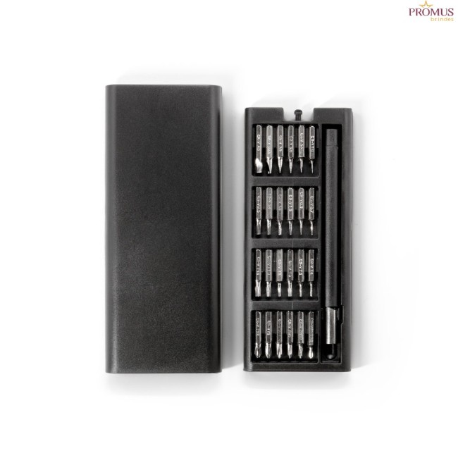 Kit de Chaves de Fenda Personalizado 24 Pontas Magnéticas H980167