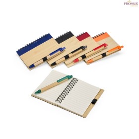 Caderno Ecológico com Caneta Personalizado - H3209