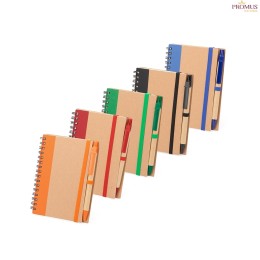 Caderno Ecológico com Caneta Personalizado - H3809