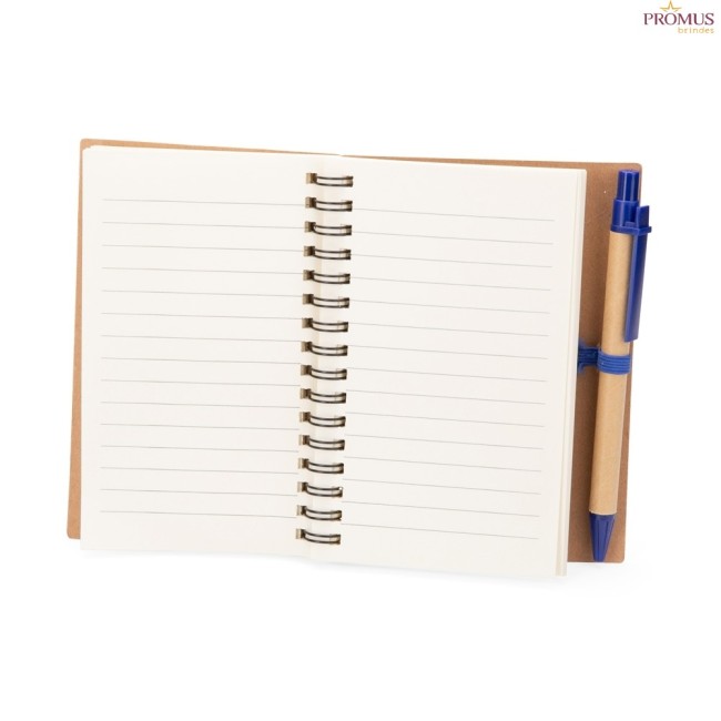 Caderno Ecológico com Caneta Personalizado - H3809
